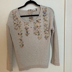 Anthropologie Cream Colored Sweater